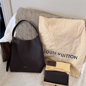Louis Vuitton Dark Brown Hobo Bag